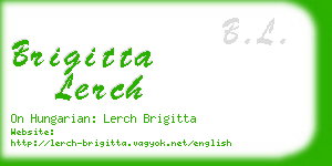 brigitta lerch business card